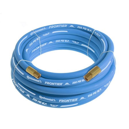 1/2 X 50' Blue EPDM Rubber Air Hose, 300 PSI, 1/2 FNPSM X FNPSM